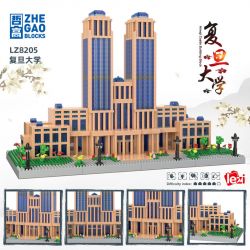 FUN IMAGINATION LZ8205 8205 non  ĐẠI HỌC FUDAN TÒA NHÀ GUANGHUA bộ đồ chơi xếp lắp ráp ghép mô hình Buildings 3841 khối