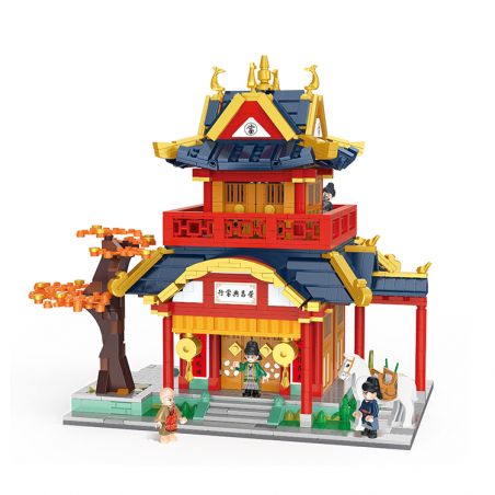 BALODY 21020 non  CỬA HÀNG CẦM ĐỒ BAIHUFANG RONGCHANG bộ đồ chơi xếp lắp ráp ghép mô hình Chinatown Khu Phố Tàu 1809 khối