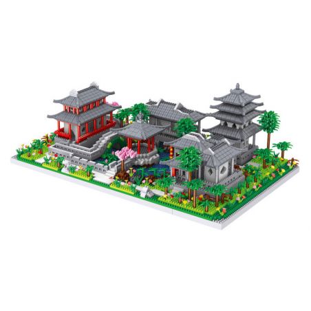 FUN IMAGINATION LZ8202 8202 non  VƯỜN TÔ CHÂU bộ đồ chơi xếp lắp ráp ghép mô hình Buildings 3930 khối