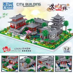 FUN IMAGINATION LZ8202 8202 non  VƯỜN TÔ CHÂU bộ đồ chơi xếp lắp ráp ghép mô hình Buildings 3930 khối
