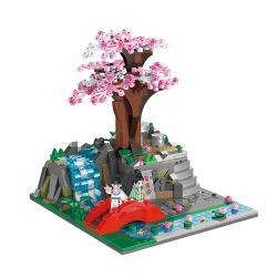 BALODY 21010 non  QUẢNG TRƯỜNG SUZAKU MỘT BƯỚC ĐỆM bộ đồ chơi xếp lắp ráp ghép mô hình Chinatown Khu Phố Tàu 634 khối