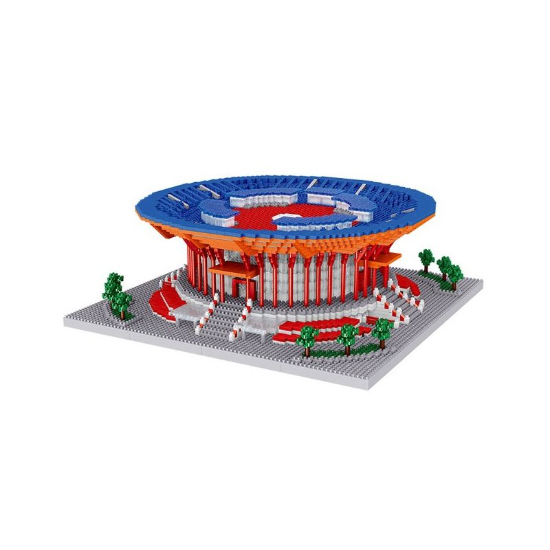 FUN IMAGINATION LZ8199 8199 non  TRUNG TÂM HỘI NGHỊ YANQI LAKE bộ đồ chơi xếp lắp ráp ghép mô hình Buildings