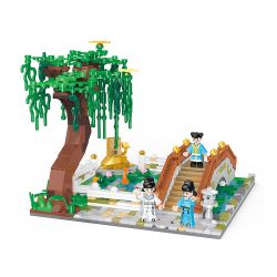 BALODY 21005 non  HUYỀN VŨ PHƯỜNG HỒ bộ đồ chơi xếp lắp ráp ghép mô hình Chinatown Khu Phố Tàu 743 khối