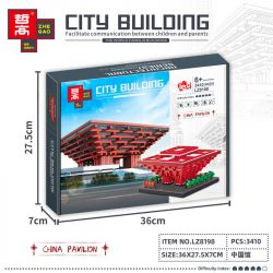 FUN IMAGINATION LZ8198 8198 non  GIAN HÀNG TRUNG QUỐC bộ đồ chơi xếp lắp ráp ghép mô hình Buildings CHINA PAVILION 3410 khối