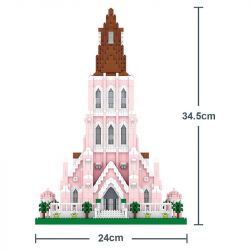 FUN IMAGINATION LZ8196 8196 non  TRANG VIÊN TIỆC CƯỚI ĐẢO HẢI HOA bộ đồ chơi xếp lắp ráp ghép mô hình Buildings 5153 khối