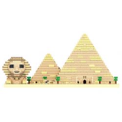 FUN IMAGINATION LZ8194 8194 non  KIM TỰ THÁP NHÂN SƯ bộ đồ chơi xếp lắp ráp ghép mô hình Buildings 2297 khối