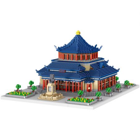 FUN IMAGINATION LZ8193 8193 non  NHÀ TƯỞNG NIỆM TÔN TRUNG SƠN QUẢNG CHÂU bộ đồ chơi xếp lắp ráp ghép mô hình Buildings 4605 khối