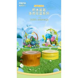 MOYU BLOCK MY87005 87005 non  NGÔN NGỮ BÍ MẬT MỌNG NƯỚC bộ đồ chơi xếp lắp ráp ghép mô hình SUCCULENT SECRET 407 khối