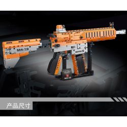 TA GAOLE T2045 2045 non  SÚNG TIỂU LIÊN M4-16 bộ đồ chơi xếp lắp ráp ghép mô hình Gun M4-16 SUBMACHINE GUN 1226 khối