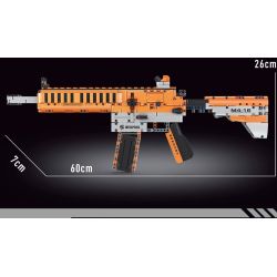 TA GAOLE T2045 2045 non  SÚNG TIỂU LIÊN M4-16 bộ đồ chơi xếp lắp ráp ghép mô hình Gun M4-16 SUBMACHINE GUN 1226 khối
