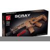 TA GAOLE T2044 2044 non  SÚNG TRƯỜNG TẤN CÔNG SCRAY bộ đồ chơi xếp lắp ráp ghép mô hình Gun SCAR ASSAULT RIFLE 1090 khối