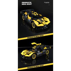 SEMBO 715300 non  CƠN LỐC BUGATTI tỷ lệ 1:18 bộ đồ chơi xếp lắp ráp ghép mô hình  BUGATTI BOLIDE Kỹ Thuật Công Nghệ Cao Mô Hình Phương Tiện 452 khối