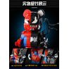 WANGAO 188007 non  GẤU MÁY SPIDER-MAN VENOM 400% bộ đồ chơi xếp lắp ráp ghép mô hình Marvel Super Heroes BEAR ROBOT Siêu Anh Hùng Marvel