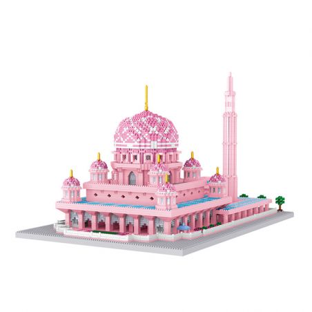 FUN IMAGINATION LZ8188 8188 non  NHÀ THỜ HỒI GIÁO MÀU HỒNG ??? PUTRAJAYA MALAYSIA bộ đồ chơi xếp lắp ráp ghép mô hình Buildings MASJID PUTRA 5930 khối