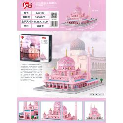 FUN IMAGINATION LZ8188 8188 non  NHÀ THỜ HỒI GIÁO MÀU HỒNG ??? PUTRAJAYA MALAYSIA bộ đồ chơi xếp lắp ráp ghép mô hình Buildings MASJID PUTRA 5930 khối