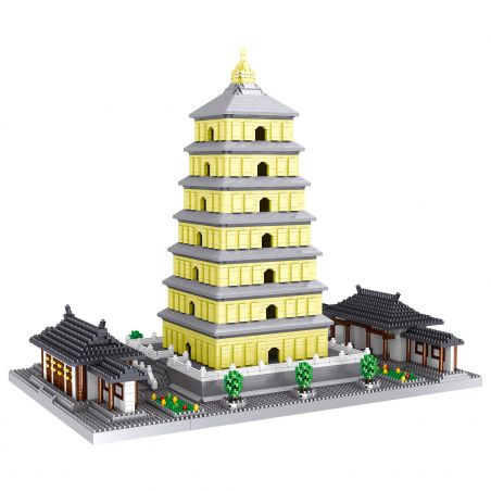FUN IMAGINATION LZ8185 8185 non  CHÙA NGỖNG LỚN THIỂM TÂY AN bộ đồ chơi xếp lắp ráp ghép mô hình Buildings 4925 khối