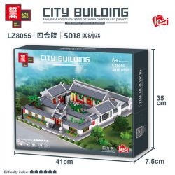 FUN IMAGINATION LZ8055 8055 non  SÂN NHÀ bộ đồ chơi xếp lắp ráp ghép mô hình Buildings 5018 khối