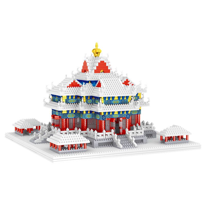 FUN IMAGINATION LZ8051 8051 non  THÁP PHÁO TUYẾT bộ đồ chơi xếp lắp ráp ghép mô hình Buildings 2483 khối