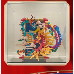 LINOOS LN7042 7042 non  RỒNG VÀ PHƯỢNG bộ đồ chơi xếp lắp ráp ghép mô hình Chinese Traditional Festivals Lễ Hội Cổ Truyền 1520 khối