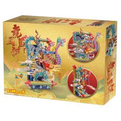 LINOOS LN7042 7042 non  RỒNG VÀ PHƯỢNG bộ đồ chơi xếp lắp ráp ghép mô hình Chinese Traditional Festivals Lễ Hội Cổ Truyền 1520 khối