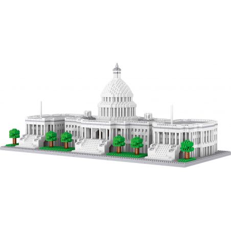 FUN IMAGINATION LZ8045 8045 non  NHÀ TRẮNG bộ đồ chơi xếp lắp ráp ghép mô hình Buildings THE WHITE HOUSE