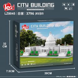 FUN IMAGINATION LZ8045 8045 non  NHÀ TRẮNG bộ đồ chơi xếp lắp ráp ghép mô hình Buildings THE WHITE HOUSE