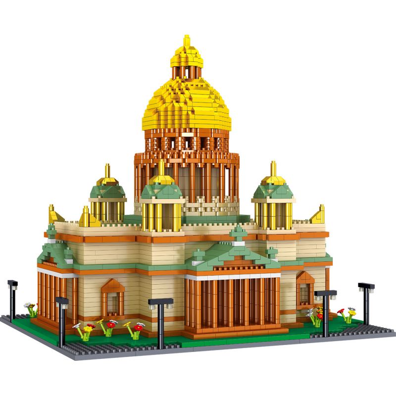 FUN IMAGINATION LZ8044 8044 non  NHÀ THỜ ISAAC bộ đồ chơi xếp lắp ráp ghép mô hình Buildings 3104 khối