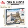 FUN IMAGINATION LZ8040 8040 non  BẢO TÀNG LOUVRE bộ đồ chơi xếp lắp ráp ghép mô hình Buildings 3377 khối