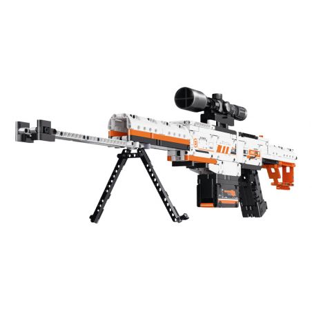 GUDI 70004 non  SÚNG BẮN TỈA BARRETT bộ đồ chơi xếp lắp ráp ghép mô hình 692 khối