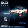 GUDI 70004 non  SÚNG BẮN TỈA BARRETT bộ đồ chơi xếp lắp ráp ghép mô hình 692 khối