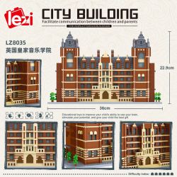 FUN IMAGINATION LZ8035 8035 non  HỌC VIỆN ÂM NHẠC HOÀNG GIA bộ đồ chơi xếp lắp ráp ghép mô hình Buildings ROYAL COLLEGE OF MUSIC 4823 khối