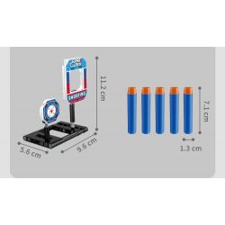 GUDI 70002 non  SÚNG TRƯỜNG TỰ ĐỘNG AK47 bộ đồ chơi xếp lắp ráp ghép mô hình 533 khối