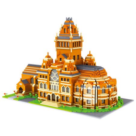 FUN IMAGINATION LZ8033 8033 non  ĐẠI HỌC HARVARD bộ đồ chơi xếp lắp ráp ghép mô hình Buildings HARVARD UNIVERSITY 5379 khối