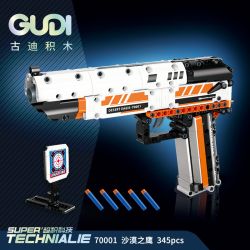 GUDI 70001 non  ĐẠI BÀNG SA MẠC bộ đồ chơi xếp lắp ráp ghép mô hình 345 khối