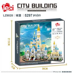 FUN IMAGINATION LZ8028 8028 non  LÂU ĐÀI DISNEY bộ đồ chơi xếp lắp ráp ghép mô hình Buildings EIFFEL TOWER 5297 khối