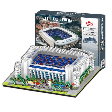 FUN IMAGINATION LZ8027 8027 non  SÂN BÓNG ĐÁ HOÀNG GIA MADRID bộ đồ chơi xếp lắp ráp ghép mô hình Buildings 4030 khối