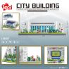 FUN IMAGINATION LZ8027 8027 non  SÂN BÓNG ĐÁ HOÀNG GIA MADRID bộ đồ chơi xếp lắp ráp ghép mô hình Buildings 4030 khối