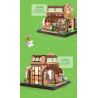 ZHEGAO 00419 non  NHÀ PHONG LAN bộ đồ chơi xếp lắp ráp ghép mô hình Modular Buildings ORCHID GREEN HOUSE Mô Hình Nhà Cửa 2183 khối