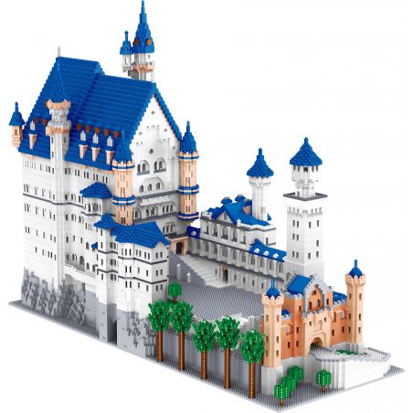 FUN IMAGINATION LZ8020 8020 non  LÂU ĐÀI NEUSCHWANSTEIN bộ đồ chơi xếp lắp ráp ghép mô hình Buildings NEW SWAN STONE CASTLE 11810 khối