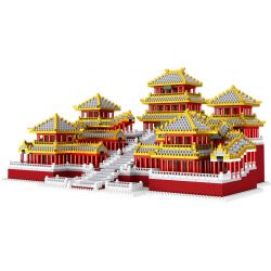 FUN IMAGINATION LZ8019 8019 non  CUNG ĐIỆN AFANG bộ đồ chơi xếp lắp ráp ghép mô hình Buildings EPANG PALACE 5184 khối