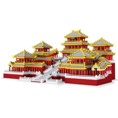 FUN IMAGINATION LZ8019 8019 non  CUNG ĐIỆN AFANG bộ đồ chơi xếp lắp ráp ghép mô hình Buildings EPANG PALACE 5184 khối