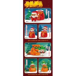 KAIDO KD99010 99010 non  TÚI MAY MẮN ÔNG GIÀ NOEL bộ đồ chơi xếp lắp ráp ghép mô hình Creator LUCKY BAG Sáng Tạo