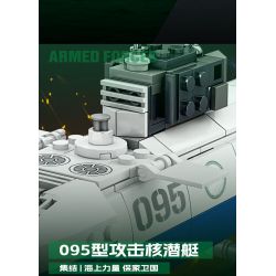 Kazi KY84162 84162 non  ĐẠI BÀNG SỨC MẠNH QUỐC GIA MỚI TÀU NGẦM TẤN CÔNG HẠT NHÂN TYPE 095 bộ đồ chơi xếp lắp ráp ghép mô hình Military Army ALL MILITARY FORCES ARE DEPLOYED Quân Sự Bộ Đội 329 khối