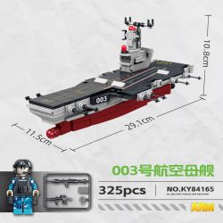 Kazi KY84165 84165 non  ĐẠI BÀNG SỨC MẠNH QUỐC GIA MỚI TÀU SÂN BAY SỐ 003 bộ đồ chơi xếp lắp ráp ghép mô hình Military Army ALL MILITARY FORCES ARE DEPLOYED Quân Sự Bộ Đội 325 khối