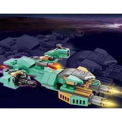 Bozhi 81053 non  HẠM ĐỘI THÁM HIỂM KHÔNG GIAN TÀU BAY bộ đồ chơi xếp lắp ráp ghép mô hình ADVENTURER FLEET 103 khối