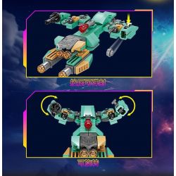 Bozhi 81053 non  HẠM ĐỘI THÁM HIỂM KHÔNG GIAN TÀU BAY bộ đồ chơi xếp lắp ráp ghép mô hình ADVENTURER FLEET 103 khối