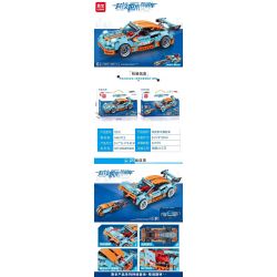 LEIBAO 8370 non  XE PHÓNG CÔNG NGHỆ bộ đồ chơi xếp lắp ráp ghép mô hình  Kỹ Thuật Công Nghệ Cao Mô Hình Phương Tiện 446 khối