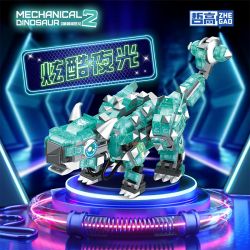 ZHEGAO 662005 non  Q KHỦNG LONG CƠ KHÍ DỄ THƯƠNG 4 LOẠI CARNOTAURUS DILOPHOSAURUS ANKYLOSAURUS STYXOSAURUS bộ đồ chơi xếp lắp ráp ghép mô hình 1650 khối