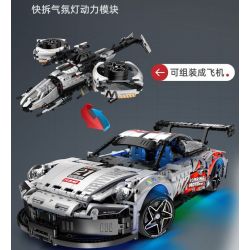 IM.MASTER QIHUI 9821 non  BẬC THẦY MÁY MÓC XE THỂ THAO PORSCHE tỷ lệ 1:10 bộ đồ chơi xếp lắp ráp ghép mô hình  Kỹ Thuật Công Nghệ Cao Mô Hình Phương Tiện 1861 khối