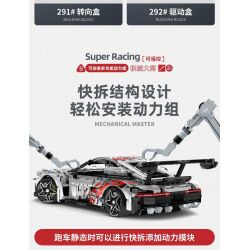 IM.MASTER QIHUI 9821 non  BẬC THẦY MÁY MÓC XE THỂ THAO PORSCHE tỷ lệ 1:10 bộ đồ chơi xếp lắp ráp ghép mô hình  Kỹ Thuật Công Nghệ Cao Mô Hình Phương Tiện 1861 khối